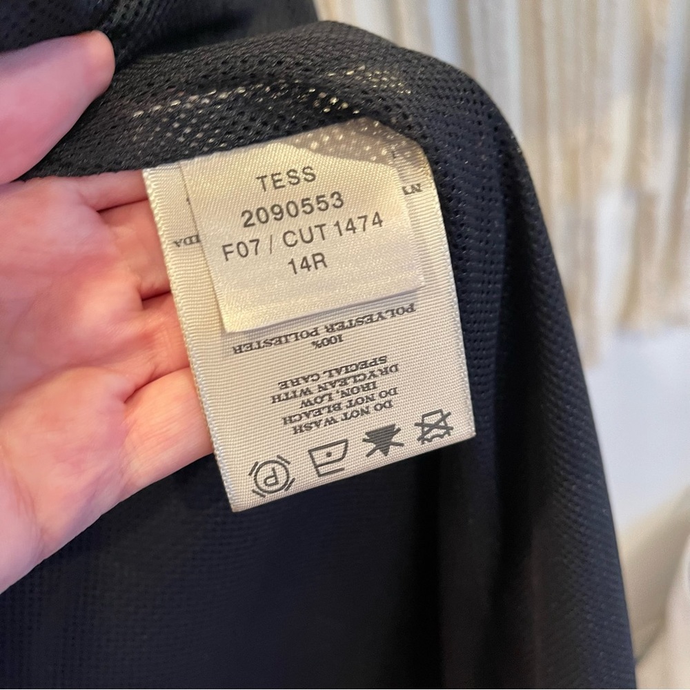 Burberry Womens Black Nova Print Trench Coat / Rain Jacket Size Large / 12 - 14 - Picture 10 of 10